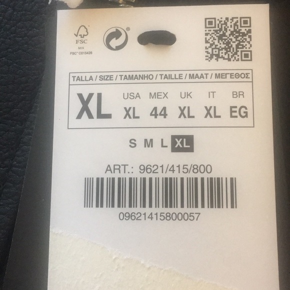 Zara biker patched fringed jacket 2018 - Picture 8 of 8